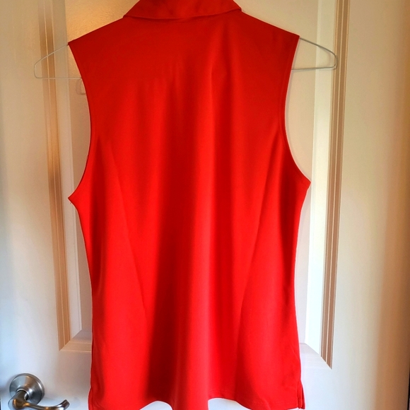NWT, Lady Hagan Golf Sleeveless Shirt, Size Medium, Deep Orange - Picture 4 of 5